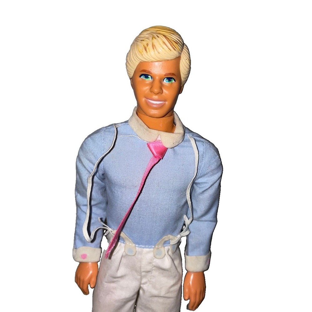 Vtg‎ 1968 Mattel Ken doll with blonde molded hair Green Eyes- Outfit With Shoes